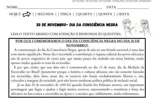 texto informativo-consciência negra